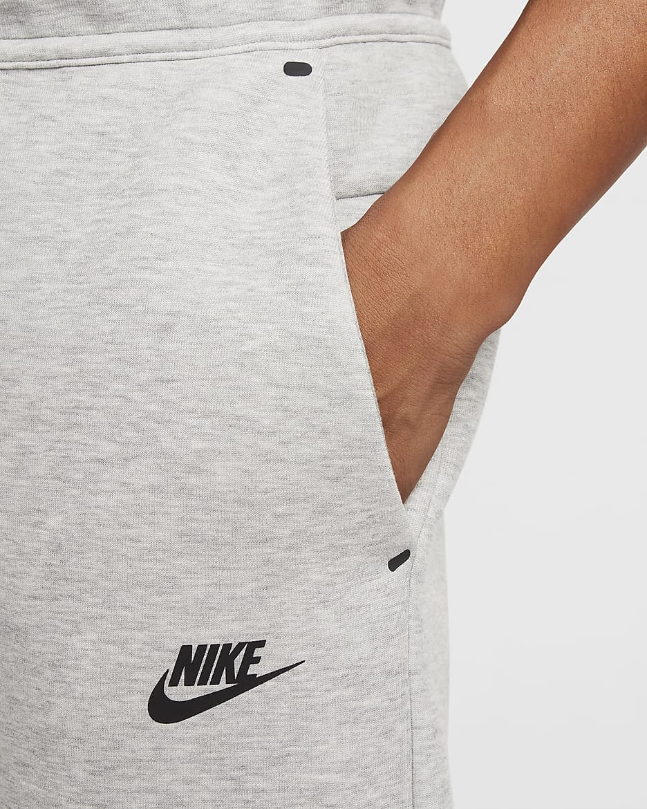 Nike Tech jogging en tissu Fleece - Dark Grey Heather/Noir