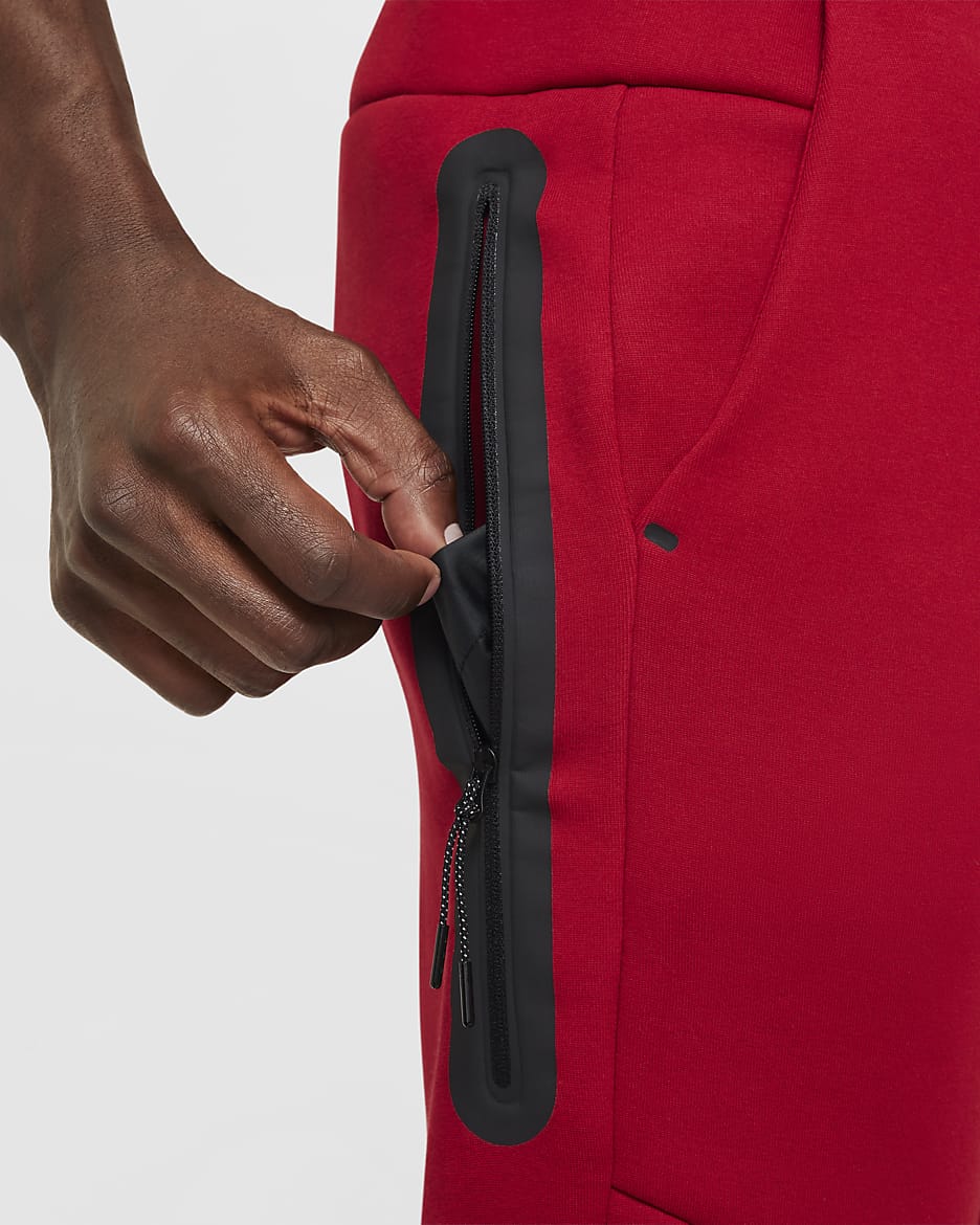 Nike Tech jogging en tissu Fleece - Gym Red/Noir