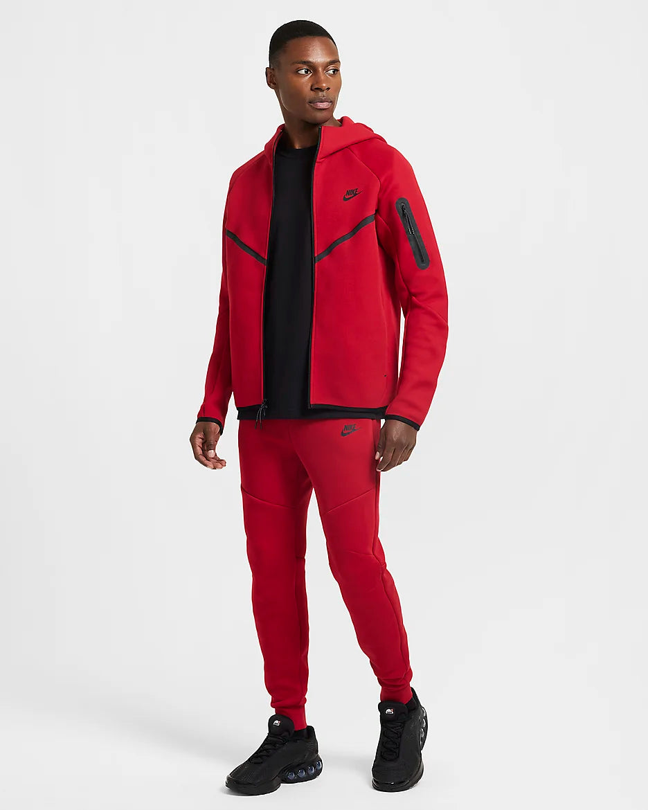 Nike Tech jogging en tissu Fleece - Gym Red/Noir