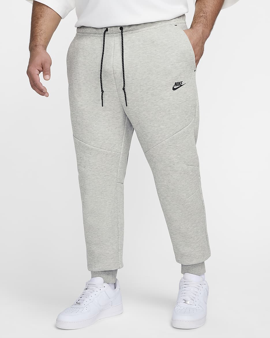 Nike Tech jogging en tissu Fleece - Dark Grey Heather/Noir