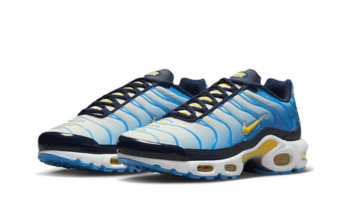 Nike® Air Max Plus University Blue Topaz Gold