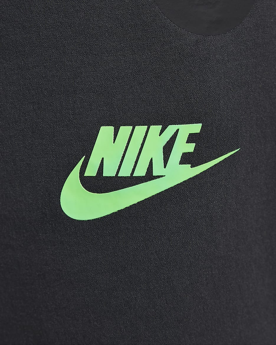 Nike Tech Pantalon tissé - Anthracite/Green Strike