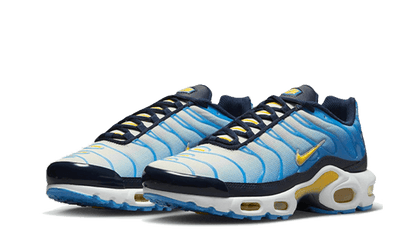 Nike® Air Max Plus University Blue Topaz Gold