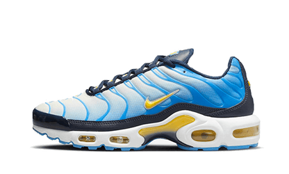 Nike® Air Max Plus University Blue Topaz Gold