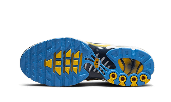 Nike® Air Max Plus University Blue Topaz Gold